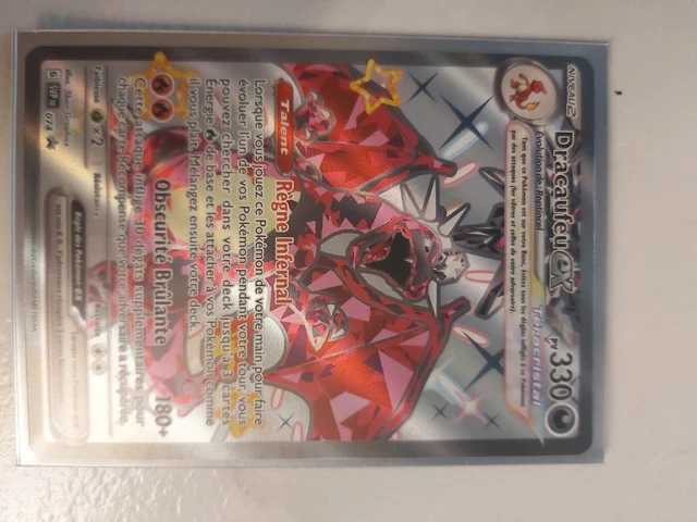 Dracaufeu Ex SV074 Full Art Téracristal Chromatique – Myboost 10 Cartes Françaises – Écarlate & Violet 4.5 Destinées De Paldea
