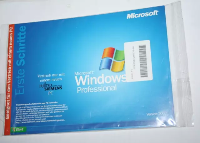 Produkt Recovery CD Microsoft Windows XP Professional V 2002 mit SP1 für Fujitsu