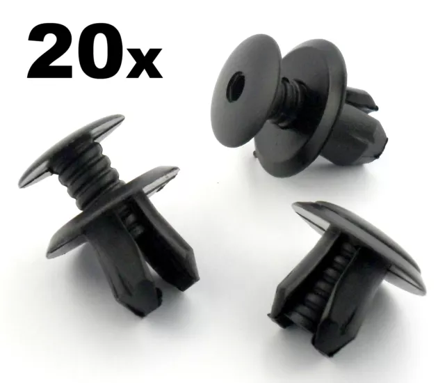 20x VW Volkswagen T4 T5 Transporter Eurovan Black Trim Panel Van Lining Clips