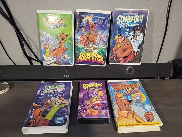 Scooby Doo Vhs Lot Of 6 Vintage Tapes