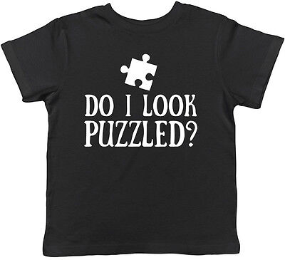 Do I Look Puzzled? Boys Girls Jigsaw Puzzle Childrens Kids Tee T-Shirt
