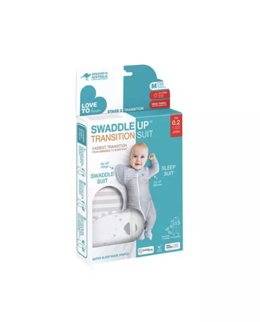 🤍 LOVE TO DREAM - Swaddle Up Transition Suit 0.2 TOG - Size L - BNWOT Brand New 3