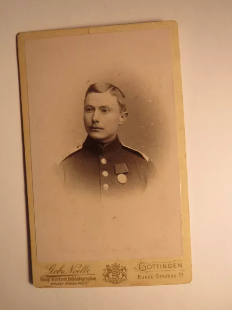 Göttingen - Soldat in Uniform mit Orden - Regiment IR 82 - Portrait / CDV