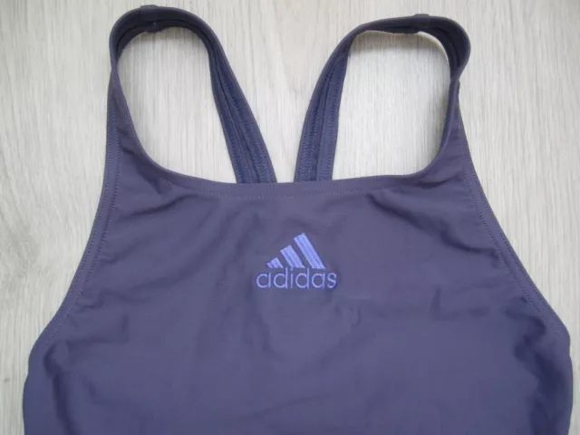 Maillot de bain de sport piscine natation une pièce enfant 12-14ans fille Adidas 3