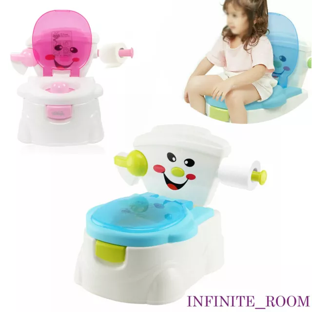 2 in 1 Kids Toilet Seat Baby Toddler Training Potty Trainer Safety Urinal Chair