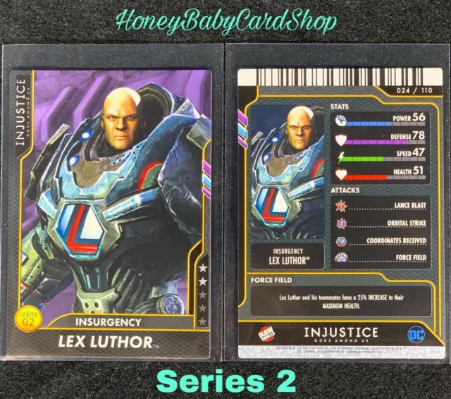 Injustice Arcade GEM MINT Series 2 Card 24 Insurgency Lex Luthor