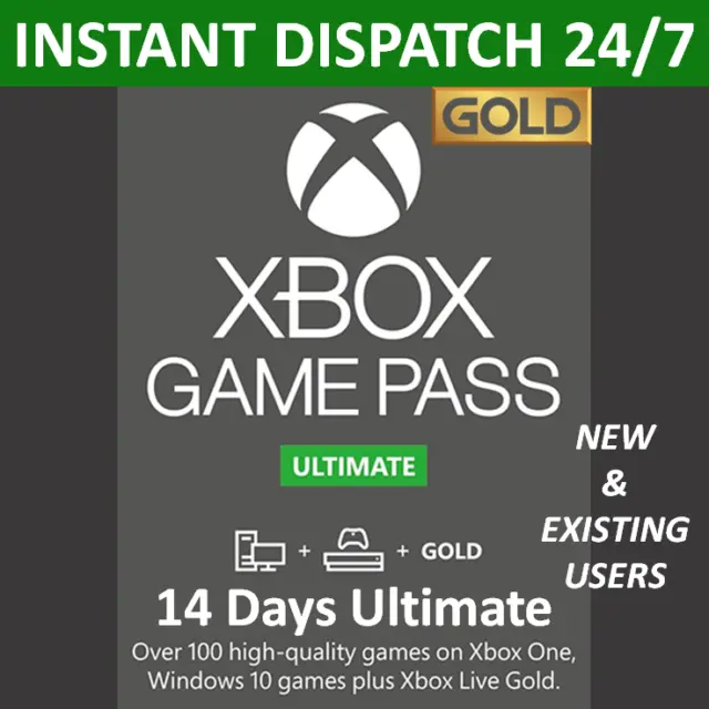 XBOX LIVE 14 Day GOLD + Game Pass (Ultimate) INSTANT DISPATCH 24/7