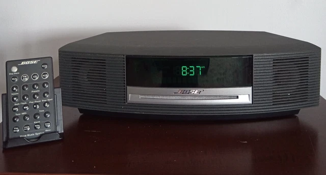 Bose Wave System Charcoal Gray AWRCC1 CD,Radio,AM/FM Alarm Clock w Remote Tested