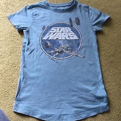 T-shirt lunga Next ragazzi 5 Star Wars blu turchese. Ottime condizioni
