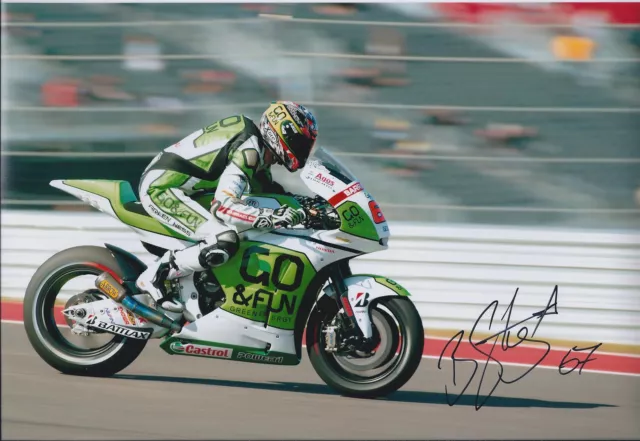 Bryan STARING SIGNED Autograph GO&FUN MotoGP 12x8 Photo AFTAL COA Silverstone