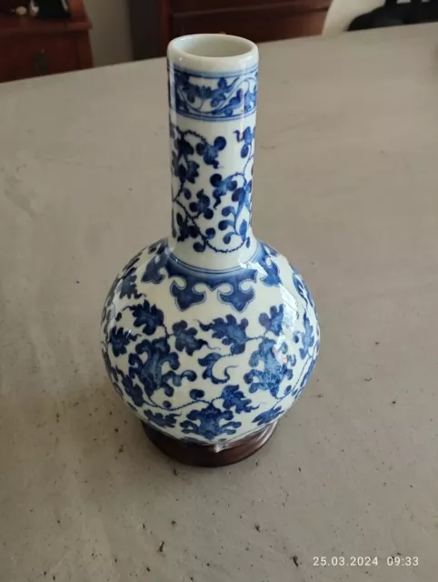chinesische Vase blau weiß