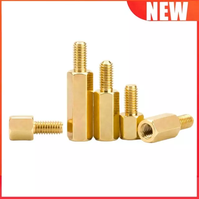 M6 x 20 mm + 8 mm Male to Female Hex Brass Spacer Standoff 3pcs 2022 NEW