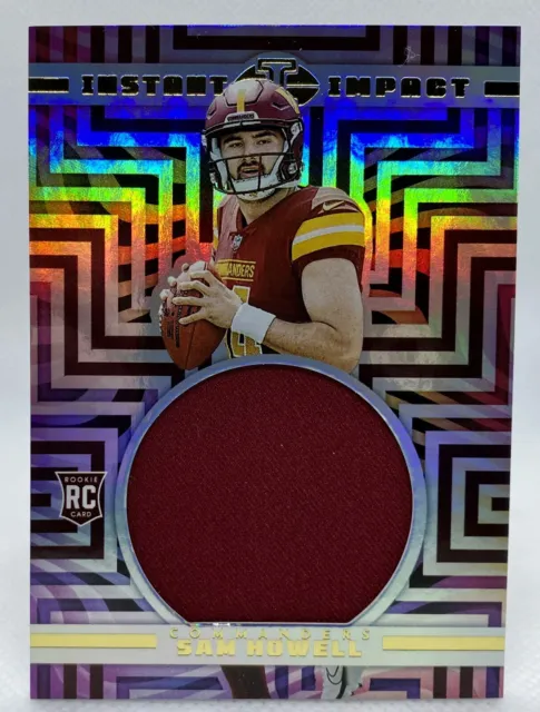 2022 Illusions Sam Howell Instant Impact Rookie RC Jersey #II-SH Commanders NFL