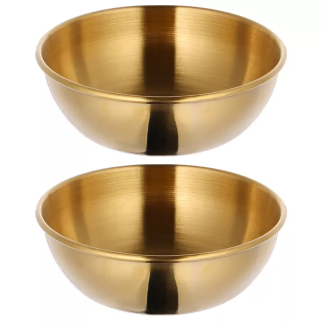 Appetizer Plates Seasoning Bowl Serving Bowls Round Dishes Japanese Decor Gold