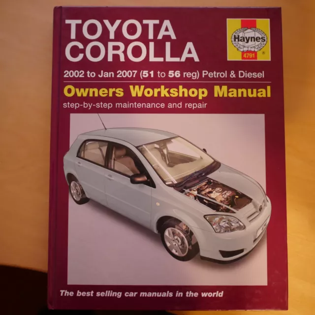 Toyota Corolla Petrol & Diesel (02 - Jan 07) Haynes Repair Manual (Paperback)