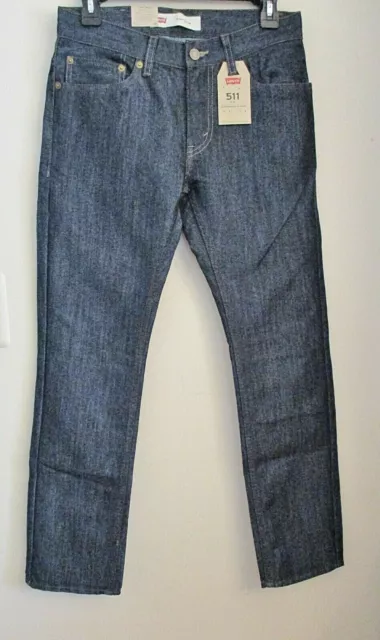 NWT!  Levi's 511 Slim Boys Jeans, Dark Blue Wash, Size 16 Regular 28 x 28