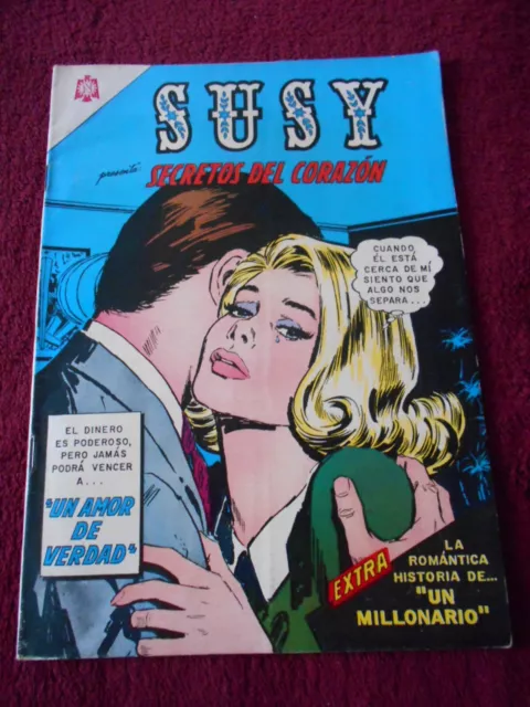 SUSY comic NOVARO foreign VINTAGE FALLING IN LOVE #78 DC COMICS CRYING pop 60s