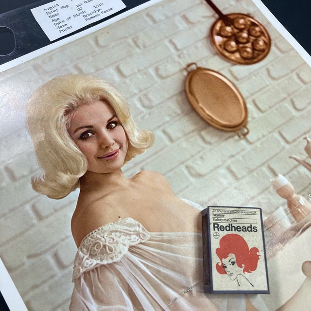 VINTAGE AUGUST 1962 Playboy Magazine Playmate Centrefold Poster Jan