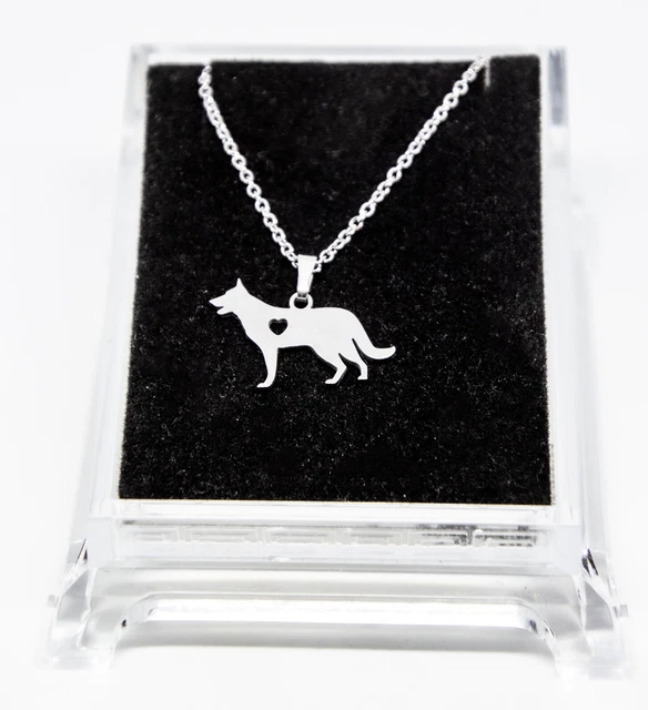 Halskette Collie Shetland Sheepdog Anhänger. Silber Bunte Emaille Hund Schmuck