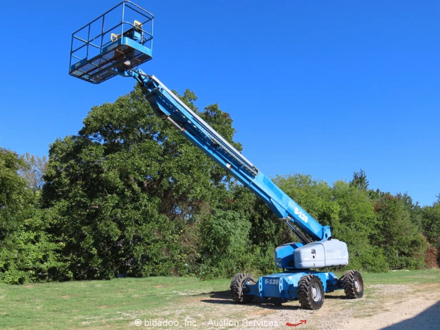 2008 Genie S-120 120' 4WD Diesel Telescopic Boom Lift Aerial 2015 REFURB