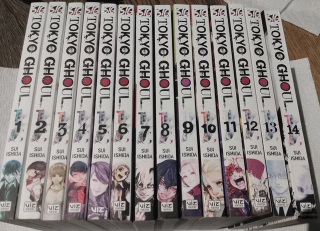 TOKYO GHOUL MANGA complete set volumes 1 through 14 in like-new