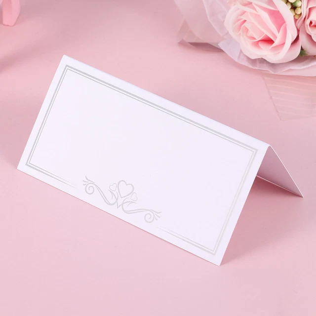 50 pz biglietti tenda festa biglietti con nome per matrimonio biglietto di auguri banchetto
