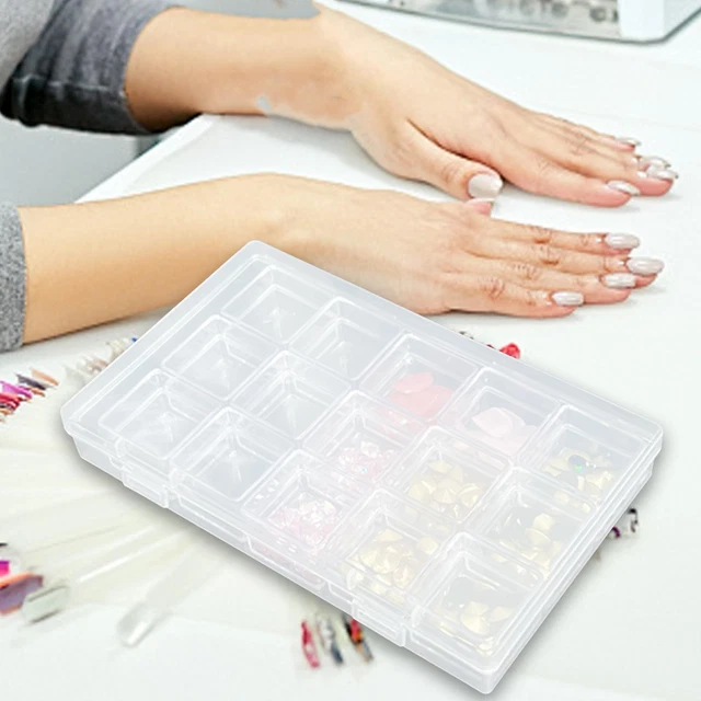 BENECREAT 4 Pack 18 Grilles Boîte De Rangement En Plastique Boîte à