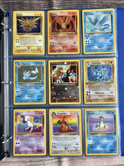 Pokemon Cards VINTAGE Rare Collection binder Holo WOTC 1999 Era - PREMIUM Lot