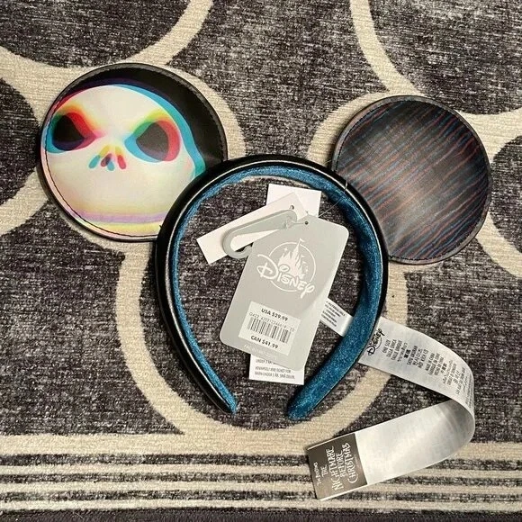 DISNEY JACK SKELLINGTON Nightmare Before Christmas Minnie Mouse Ears