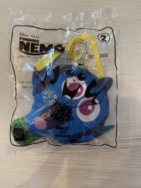 McDonalds Disney Pixar Finding Nemo Kids Happy Meal Toy #2 Dory Plush Key Chain