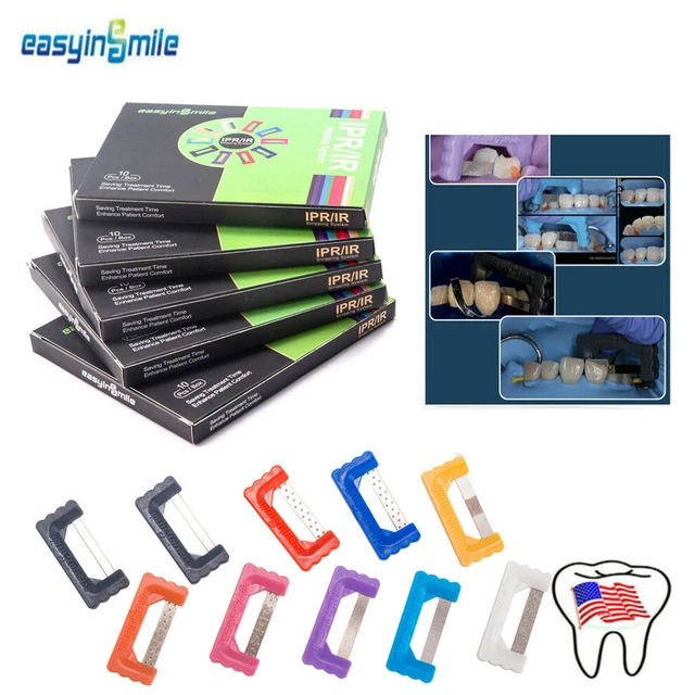 Easyinsmile IPR Interproximal Reduction Strips – Reusable Enamel Strips – 10Pcs/Kit, Multiple Grits & Widths