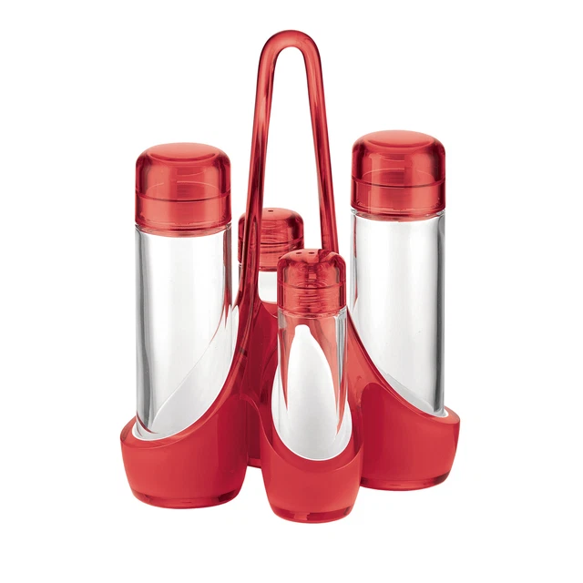 GUZZINI Vintage Menage Rosso 24cm Acrilico Vetro 24880065