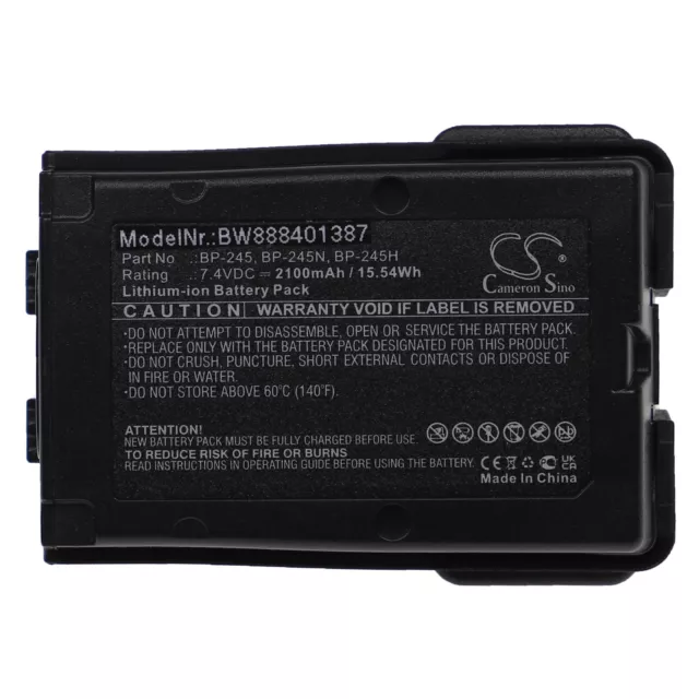 Batterie 2100mAh pour Icom IC-M71,IC-M72,IC-M73,IC-M73 Euro,IC-M73 Plus