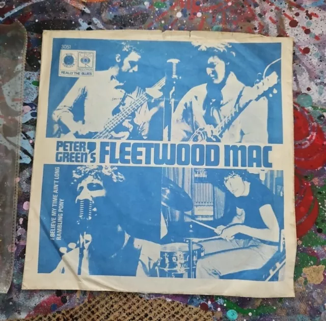 Peter Green's Fleetwood Mac - I Believe My Time Ain't Long 1967 UK 45 CBS