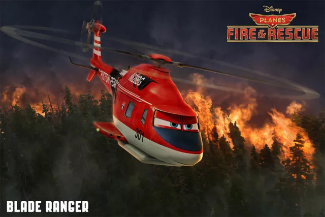 362514 Planes Fire And Rescue Blade Ranger (2014) Movie Art Print Poster Plakat