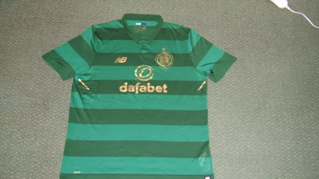 CELTIC LISBON LIONS 50th ANNIVERSARY 2017-18 AWAY FOOTBALL SHIRT XL ADULT. MINT