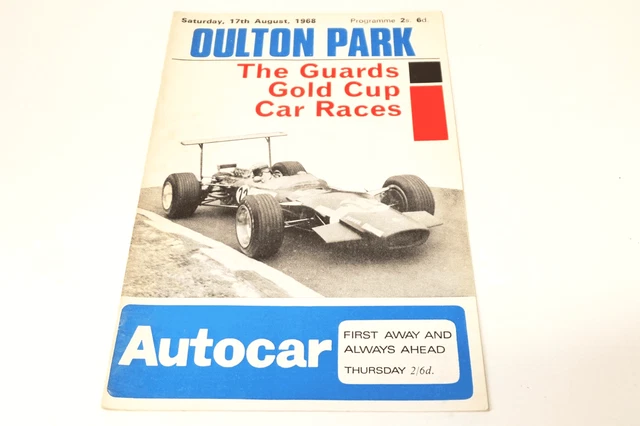OULTON PARK 1968 17 agosto GOLD CUP F1 programma gara originale