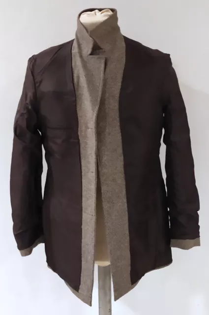 Giacca Half Norfolk marrone chiaro | Wool Half Norfolk Jacket 6