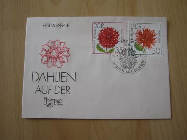 Ersttagsbrief / FDC DDR 17.07.1979  IGA Dahlien (2438/2439)  1