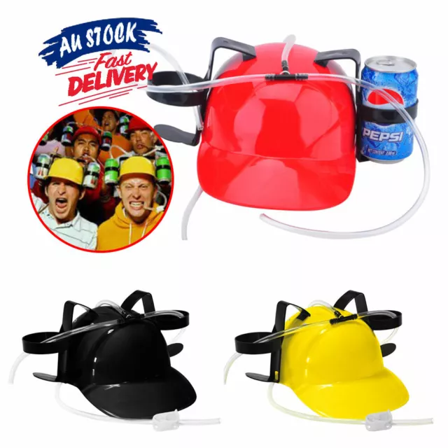 Drink Guzzler Helmet Games Soft   Beer Can Drinking  Hat Adult Fan Party Game