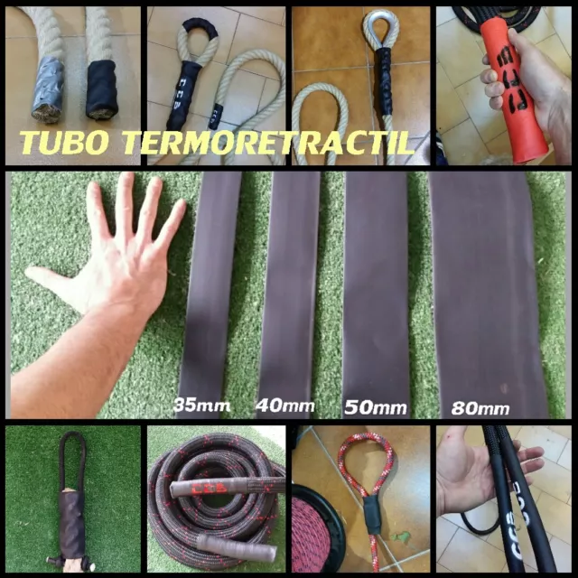 tubo termorretractil crossfit trepa funda plastico termosellado sellado mango