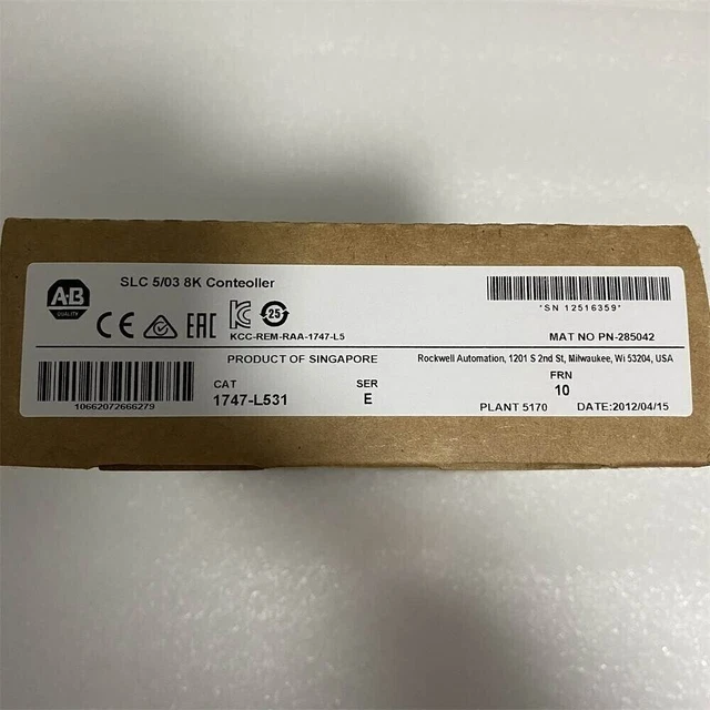 New Factory Sealed AB 1747-L531 /E SLC 5/03 CPU Processor Unit Module 1747L531
