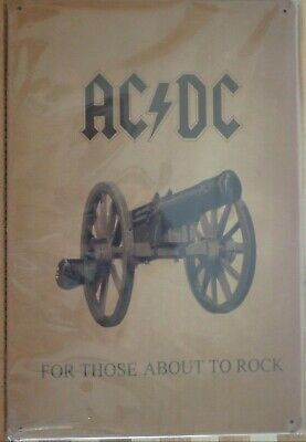 AC/DC Metal Tin Sign Vintage Retro Shed Garage Bar Man Cave Wall Plaque