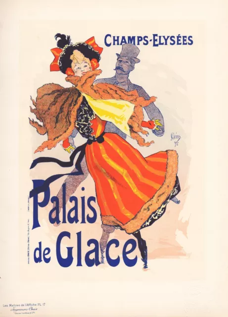 Poster Art Nouveau Palais De Glace Lithograph Maitres Affiche 17