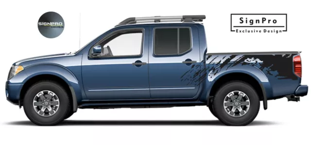 MUD SPLASH SPLATTER DECAL GRAPHICS DECALS Fits Nissan Frontier 2019 Models 2