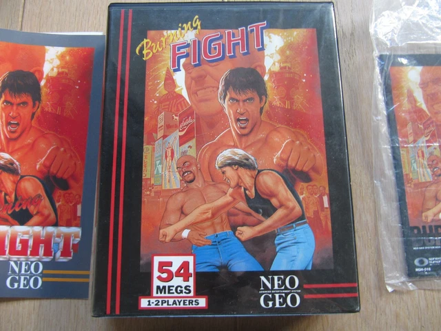 NEO GEO AES : jeu BURNING FIGHT US (dog tag)