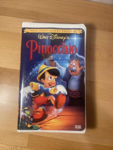 Walt Disneys 60th Anniversary Edition Pinocchio Thx Vhs 18679