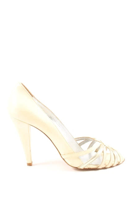 Décolleté Peeptoe da donna taglia DE 40 crema casual look