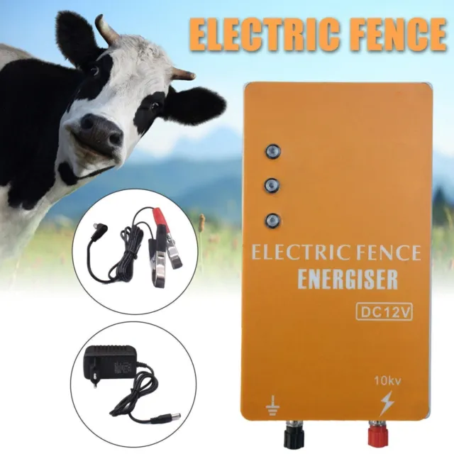 DC12V Solar Power Electric Fence Energizer Electric Fencing Charger Controller