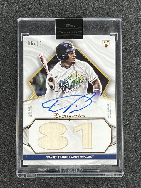 2022 Topps Luminaries Wander Franco Hit King Rookie Auto Game Used Relic 6/15